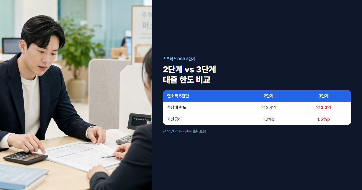 스트레스 DSR 3단계 대출 상담