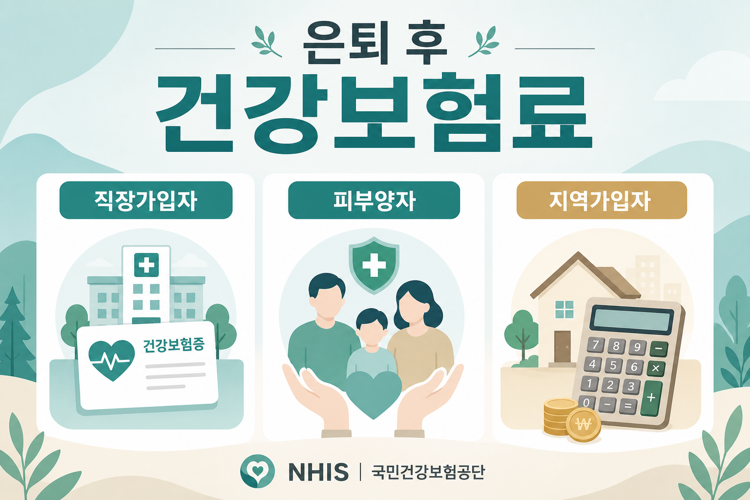 은퇴하면 건강보험료 폭탄? 지역가입자 전환·피부양자 자격 총정리 (2026)